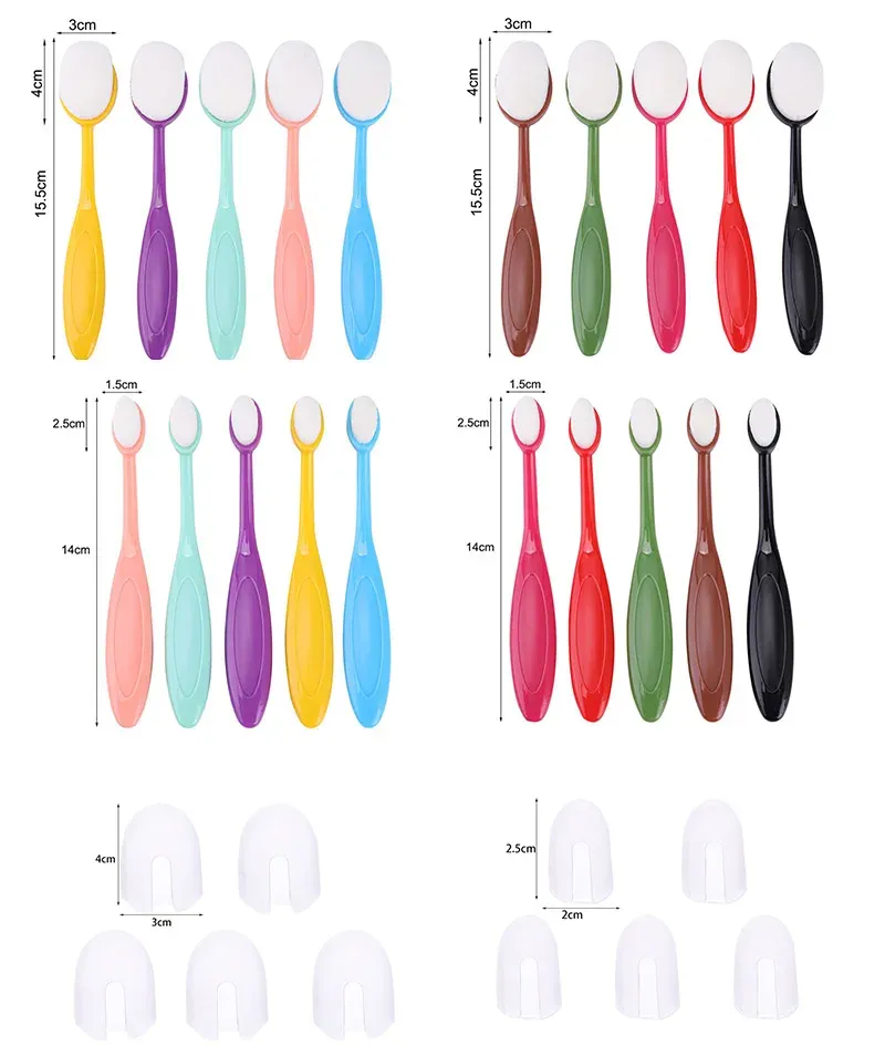 Weiches synthetisches Material, Mischpinsel und Pinsel, Kappen-Set, flaches Kit für DIY-Scrapbooking-Karten, die Tinte-Anwendungswerkzeuge herstellen