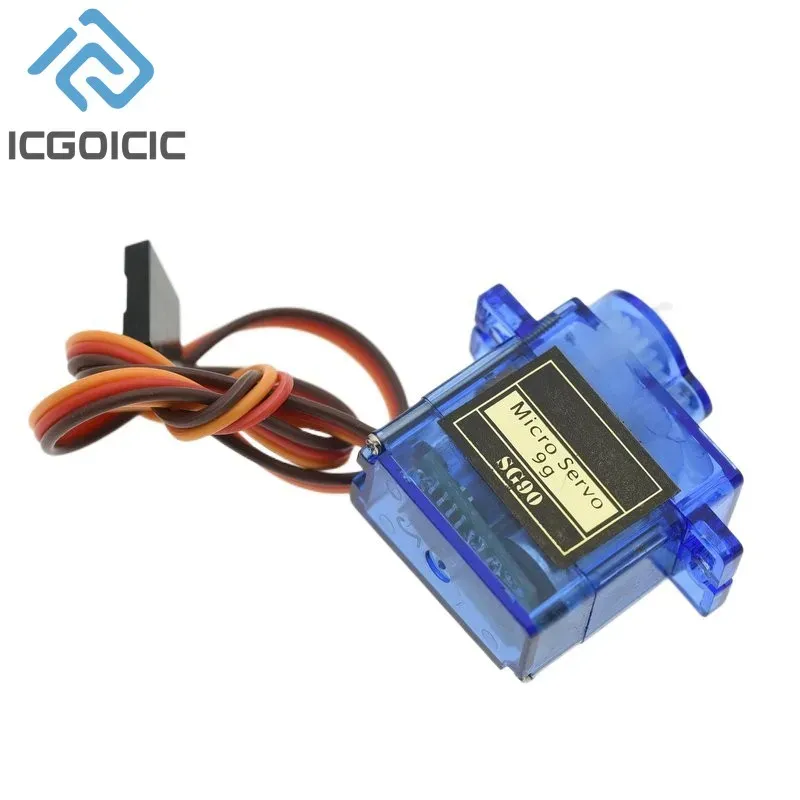 1PCS SG90 9G Micro Servo Servo Motor für RC Flugzeuge Roboter Arm 180 ° /360 °   Starrflügel-Servomotorsteuerung für Flugzeughubschrauber