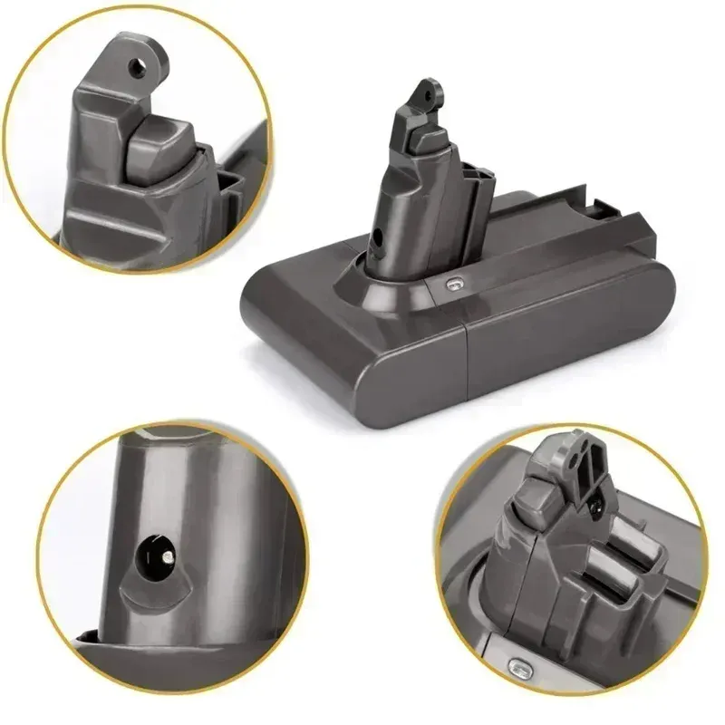 2025 Neueste V6 21,6V 12,8Ah für Dyson Staubsauger Wiederaufladbare Lithium-Batterie DC58 DC59 DC61 DC62 SV09 SV07 SV03 SV04 SV06 SV05