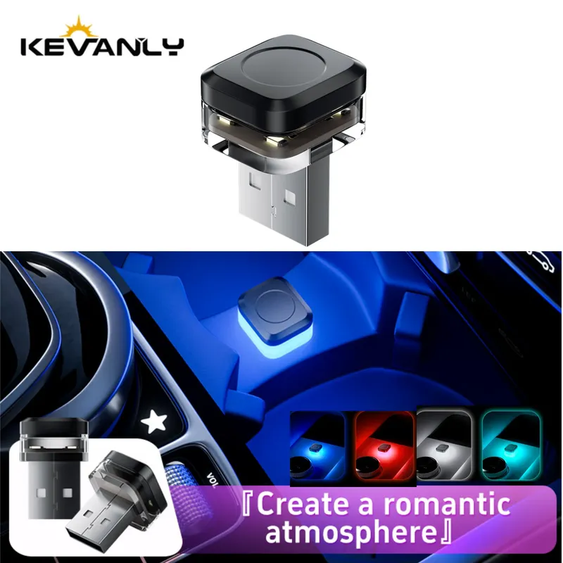 1x Auto USB Led Licht stimmung lampe Plug & Play Universal LED innen Atmosphäre Licht Auto Lesen Lampe Dekorationen Dekorative Streifen