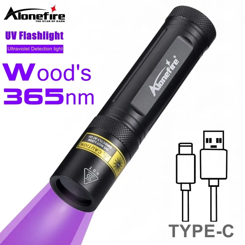 Alonefire SV77 10 W 365 nm UV-Taschenlampe, ultraviolettes Schwarzlicht, Haustier-Moosdetektor für Katzen, Hunde, Flecken, Bettwanzen, schimmeliges Essen