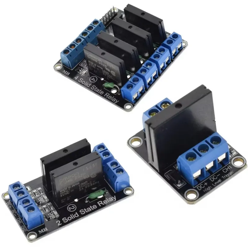5V Relais 1 2 4 Kanal für OMRON SSR High Low Level Solid State Relaismodul 250V 2A für Arduino