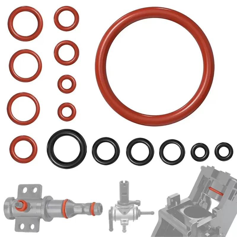 15 Stück, O-Ring-Dichtungssatz, Silikondichtung für Saeco Gaggia Spidem Kaffeemaschine, Braugruppe, Auslaufverbinder, Küchenzubehör