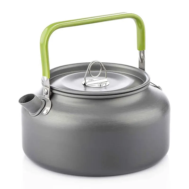Tragbare Outdoor Wasserkocher Wasser Topf Teekanne Kaffeekanne Indoor Aluminium Legierung Tee Wasserkocher Outdoor Camping Wandern Picknick Topf