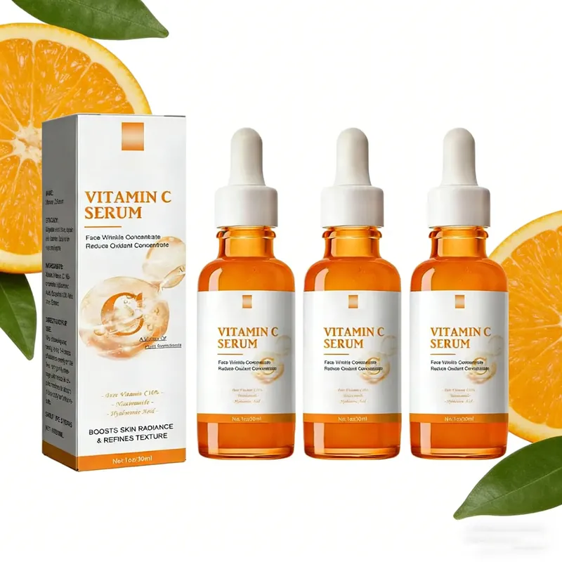 Vitamin C Faltenentferner Gesichtsserum Lifting Straffende Verblassen Feine Linien Anti-Aging-Essenz Aufhellung Aufhellen Nähren Hautpflege