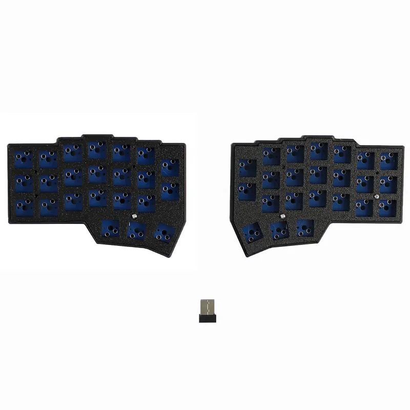 YMDK 2,4 GHz Wireless Split Corne V4 46 Ergonomisches Hotswappable 40 % Layout 3D-Harzfläschchen All Key Programmierbares Gaming-Tastatur-Kit