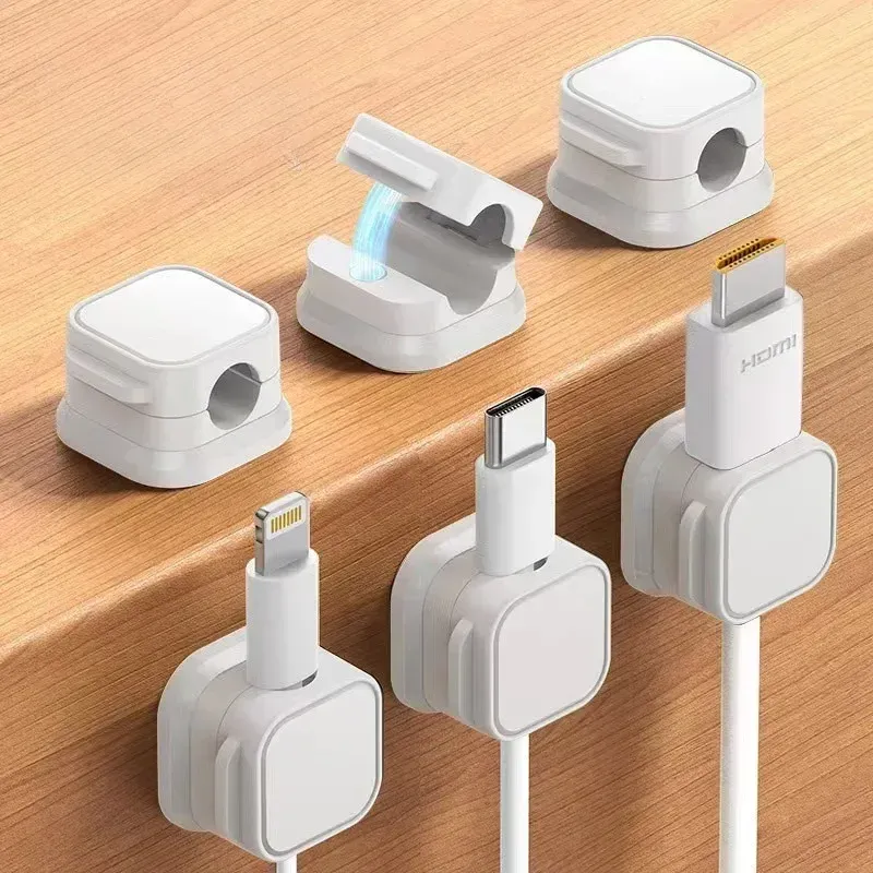 6 stücke Magnetische Kabel Organizer Draht Keeper Desktop Wand Handy Daten Kabel Lagerung Fixer Kabel Clip Stecker Haken