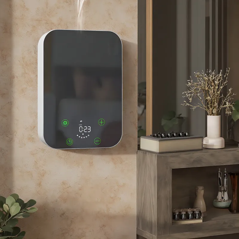 Duftmaschine, elektrischer Aroma-Vernebler, Duftdiffusor-Maschine, Heimluftduftmaschine, wandmontierbar für Zuhause/Hotels/Fitnessstudios