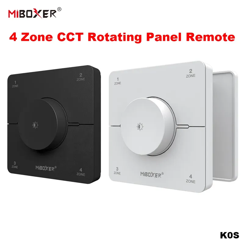 Miboxer K0S 2,4 GHz 86 Knöpfe 4-Zonen-Panel Fernbedienung Einstellen der Farbtemperatur Helligkeit Dualer weißer LED-Dimmerschalter-Controller