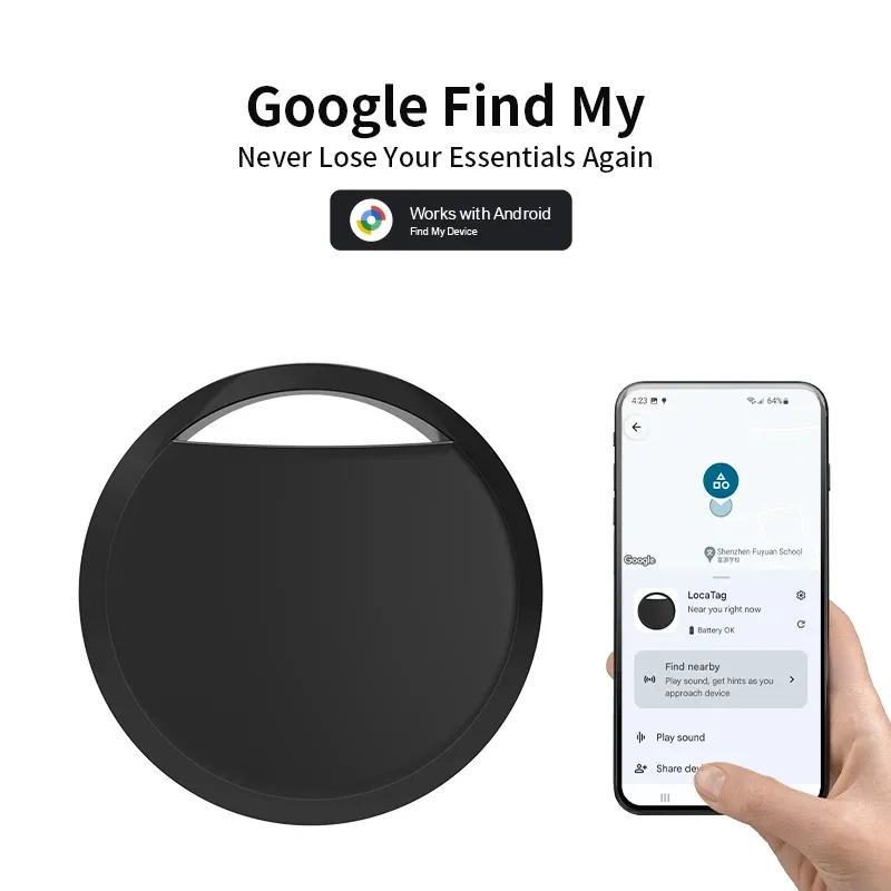 Smart Location Tracker für Android-Telefone funktionieren mit Google's Find Hub App Key Finder Smart Tag für Xiaomi Samsung Pixel OnePlus