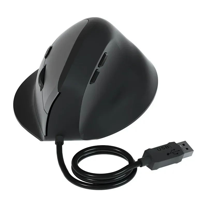 Maus, kabelgebunden, vertikale Maus, ergonomisch, wiederaufladbar, 3200 DPI, optionale tragbare Gaming-Maus für Mac, Laptop, PC, Computer