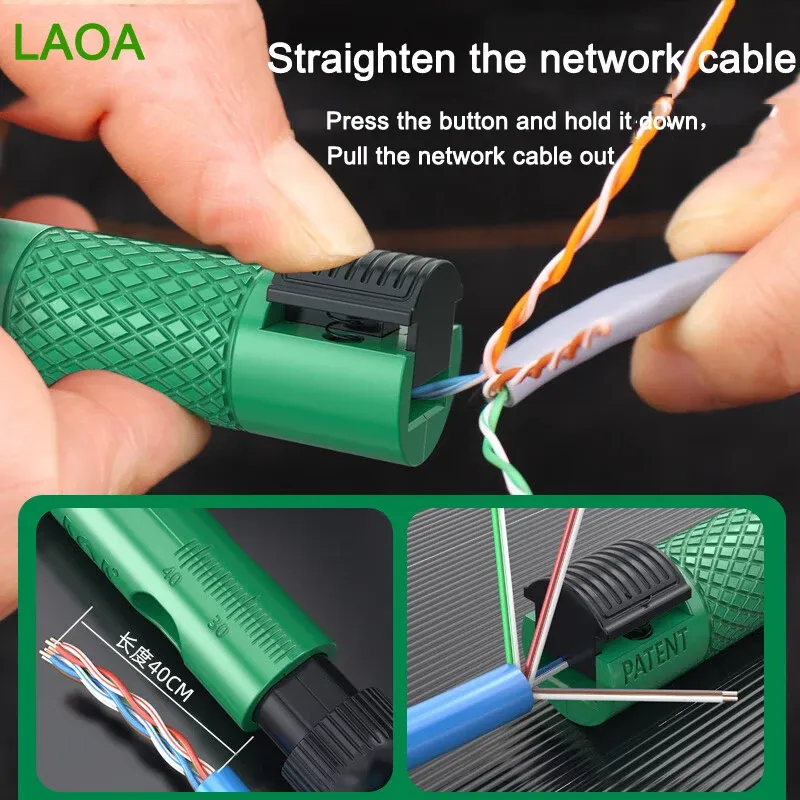 LAOA Professioneller Stift-Netzwerkkabel-Glätteisen, Super-Five-, Sechs- oder Sieben-Typ-Netzwerkkabelsplitter