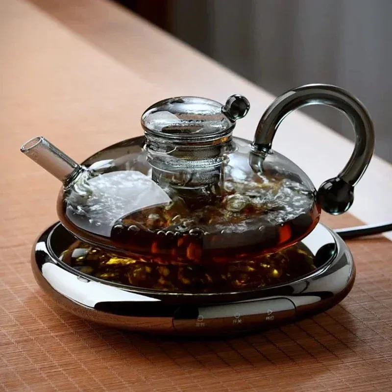 Blumentee-Teekannen-Set im britischen Stil, gekochtes Früchtetee-Set, hitzebeständiges Glas, nordischer, erschwinglicher Luxus-Gesundheitstopf
