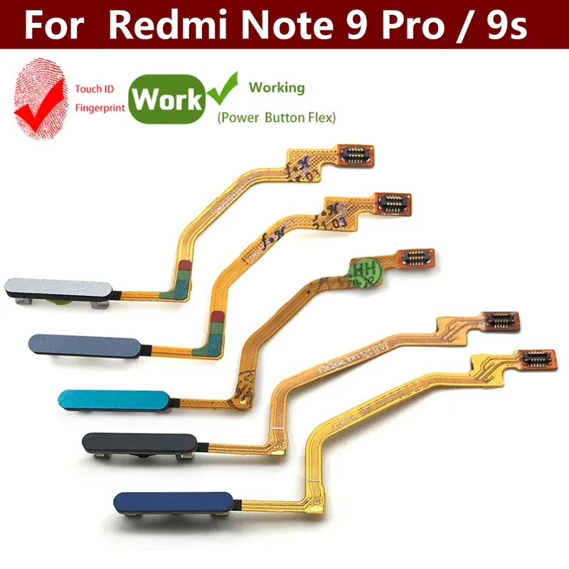 Neu Für Xiaomi Redmi Hinweis 9 s/Note 9 Pro Home Button FingerPrint Touch ID Sensor Flex Kabel