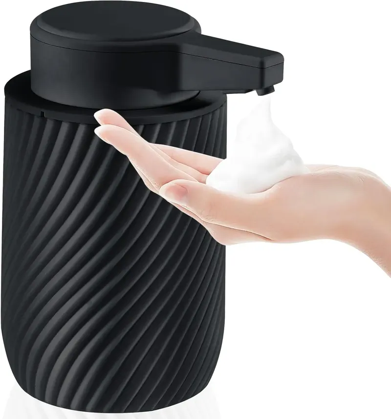 Neuer berührungsloser Seifenspender, wiederaufladbarer automatischer Seifenspender, 300 ml, mit 3 einstellbaren Seifenstufen, Badezimmer, Küche