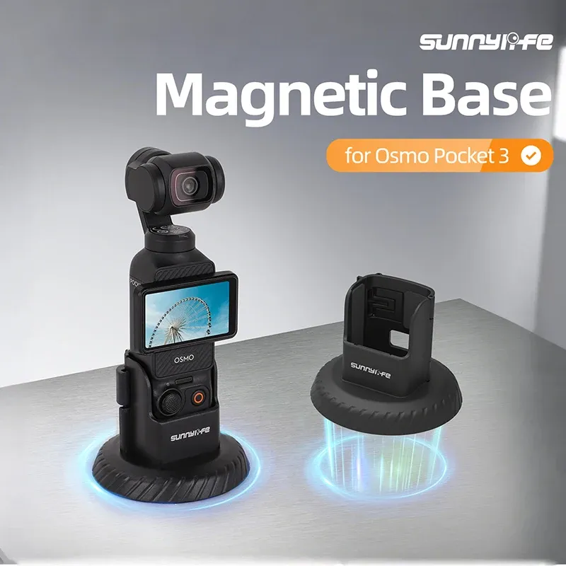 Sunnylife Magnetische Halterung für DJI OSMO Pocket 3, Clip-Halterung, Aktion für DJI Pocket 3, Radfahren/Vlog-Kamera-Zubehör