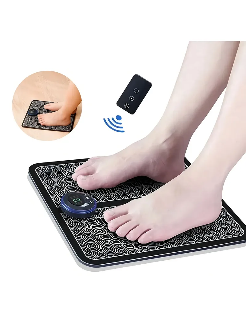 EMS Fußmassagegerät, wiederaufladbares Massagepad, Fußentspannungspad, elektrische Fußmassagegeräte, fördern die Durchblutung