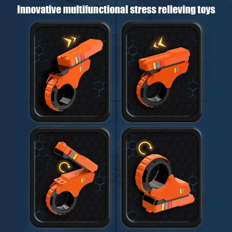 Rotary Finger Sliders Fidget Toy Office Druckentlastung Slider Ratsche Finger Fidget 3D Gedruckt Fidegt ToysFingertip Textured