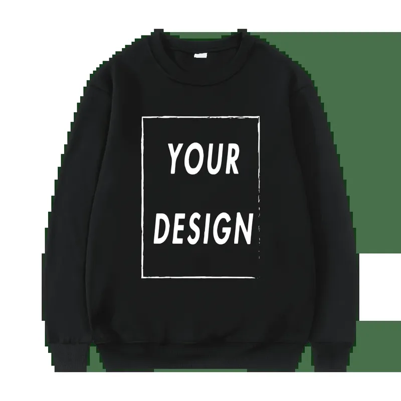 2025, neues Unisex-Sweatshirt ohne Hut, personalisieren Sie Ihr Logo, Rundhalspullover, modischer Freizeitpullover für Herren und Damen