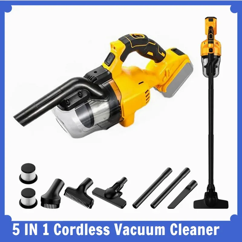 Auto-Staubsauger mit 2 Filtern, kabelloser Handstaubsauger mit Licht für Auto, Zuhause, Büro, für DeWalt 20 V Batterie