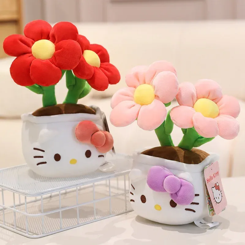23CM Authentische Hello Kitty Plüschtiere Weiche Stofftiere Blumensträuße Weihnachts- und Geburtstagsgeschenke Abschlussgeschenke