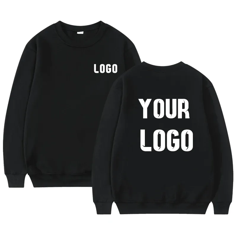 DIY personalisieren Sie Ihr Markenlogo, Unisex-Trend, lässiges Top, individueller Pullover mit Rundhalsausschnitt, personalisiertes Sweatshirt, individuelles Geschenk zum Einkaufen