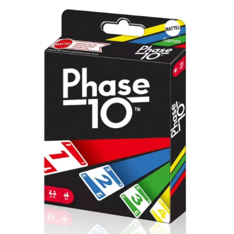 NEUES Phase 10-Kartenspiel, lustiges, hohes, lustiges Multiplayer-Spielzeug, Designs, Zahlungsbrett, Spielkarte, Familienparty-Spielzeug