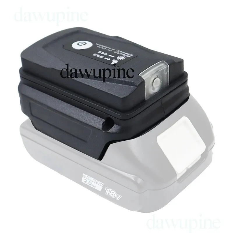 Li-Ion Batterie Fall Adapter Für Makita 18V Dual USB Ports Power Bank Telefon Ladegerät LED Arbeits Licht Konverter Lampe taschenlampe