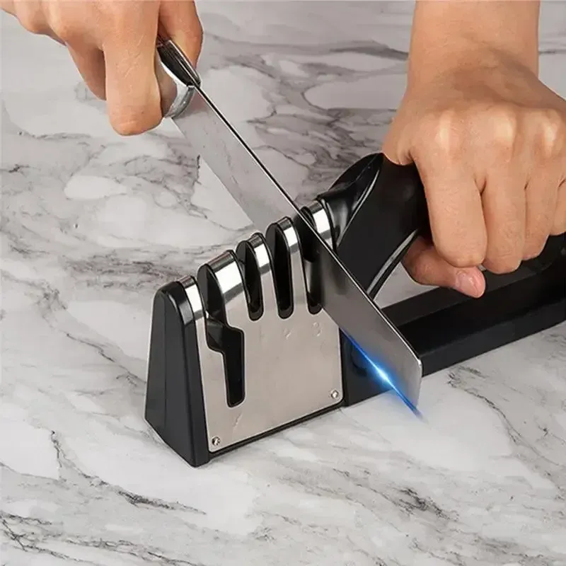 Küche 4-Segment Messerschärfer Multifunktionale Tragbare Nicht-slip Basis Messer Spitzer Haushalt Küche Gadgets Zubehör