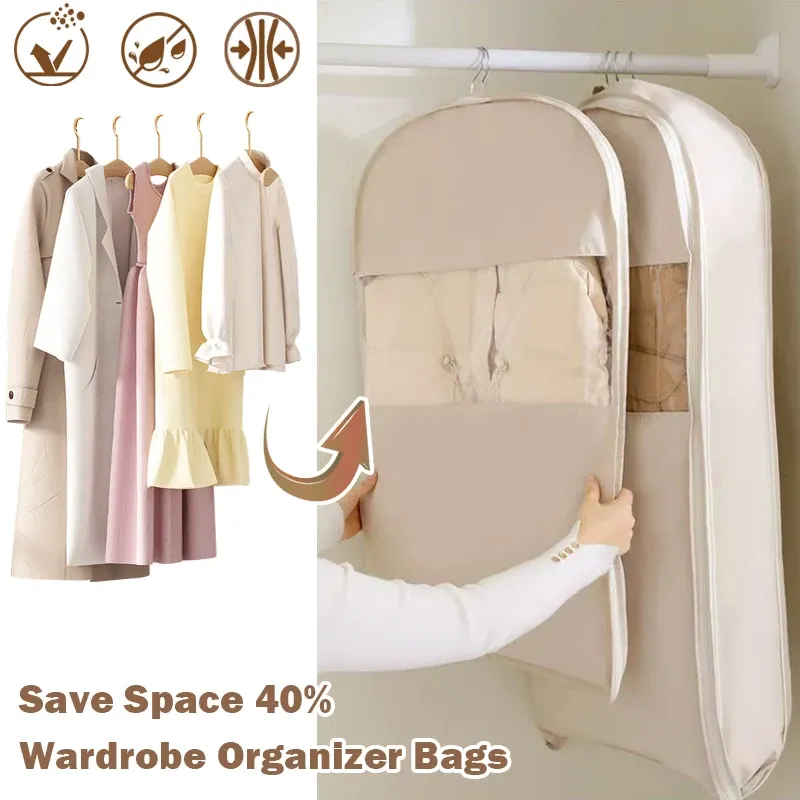 1pc Kleidung Kompression Tasche Kleiderschrank Organizer Unten Jacke Kompression Lagerung Tasche Sparen Platz schrank Kleidung Organizer Tasche