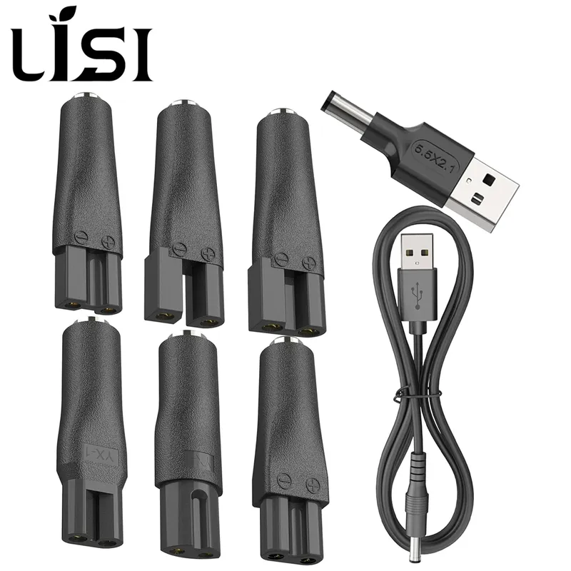 LISI 8 Stück Netzkabel, 5 V, Ersatz-Ladegerät, USB-Adapter, geeignet für alle Haarschneidemaschinen, Bartschneider, Rasierer