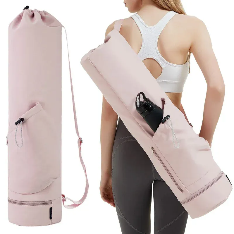 Yogamatten-Tasche mit Wasserflaschentasche und Nassaufbewahrung – multifunktionale Tragetasche für Fitnessstudio, Pilates und Fitness