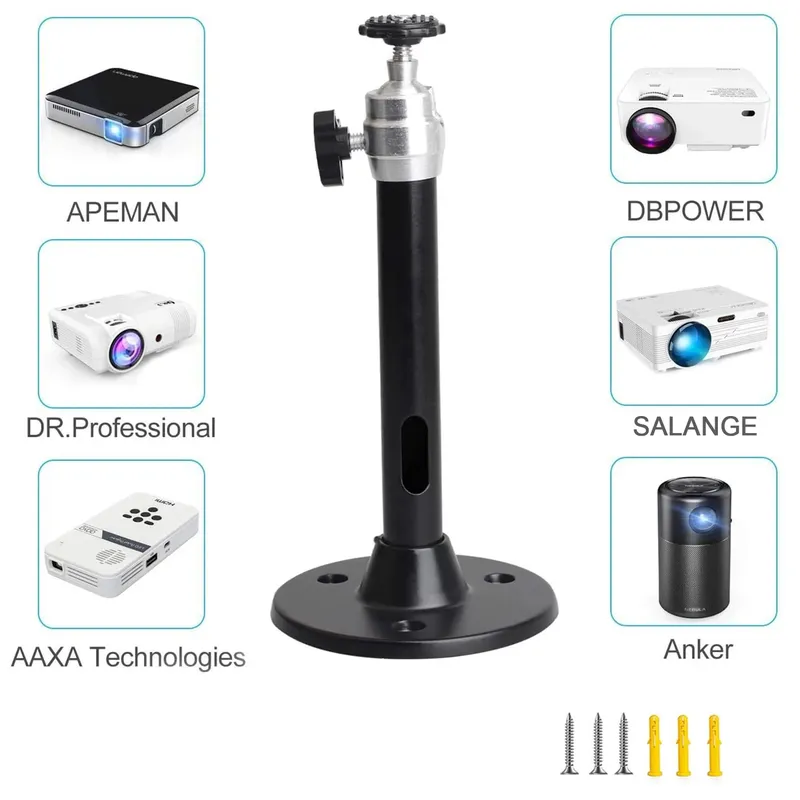 Salange Projektorständer Universal Projektor Deckenhalterung Wandhalterung für XGIMI DLP Mini Beamer HY300 HY320 YG300 LED-Projektor