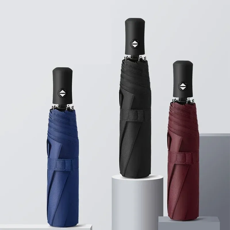 Automatischer Regenschirm, acht Knochen, Vinyl, Sonnenschein und Regen, doppelter Verwendungszweck, Sonnenschirm, Sonnenschirm und UV-Strahlen, automatisch zusammenklappbar, Geschenk-Adv