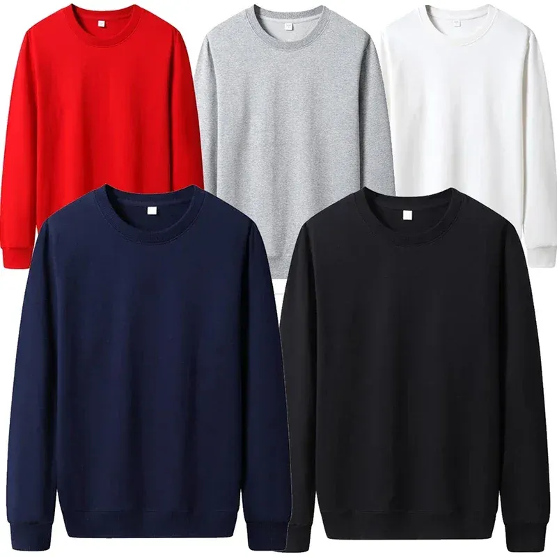 Modischer, dünner, einfarbiger Kapuzenpullover für Herren, ideal für lässige Pullover-Streetwear im Herbst