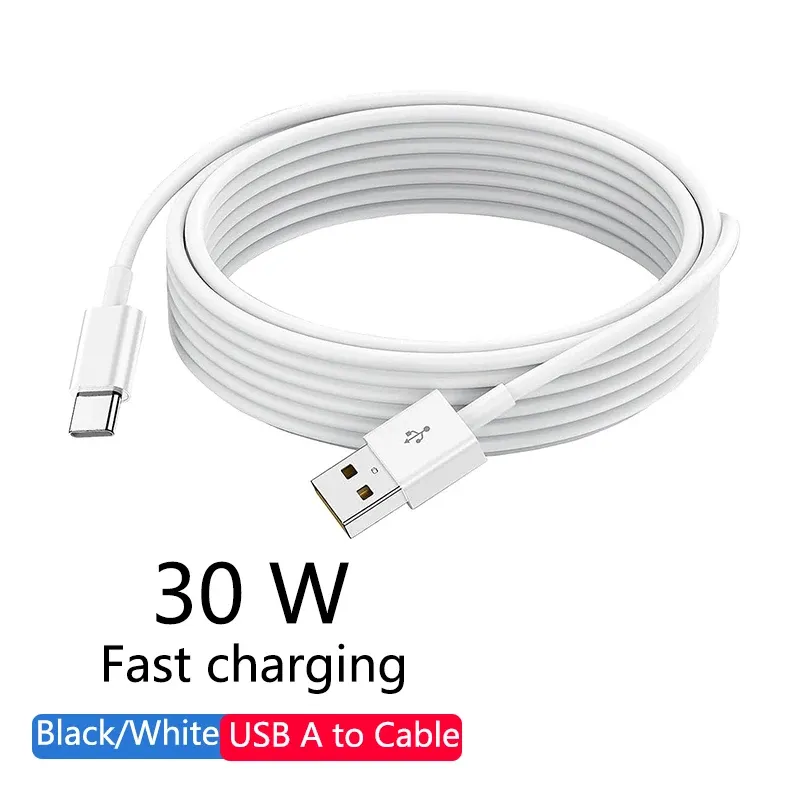 30W USB A auf Typ C Kabel Datum Syuc Schnellladekabel für Samsung Huawei Xiaomi USB C Telefon Schnellladezubehör 1M 2M 3M