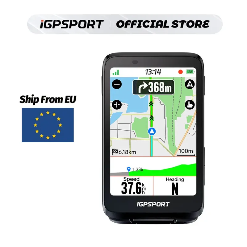 iGPSPORT BiNavi Bike Navigator Touchscreen GPS-Fahrradcomputer 35 Stunden Akkulaufzeit Fahrradzubehör