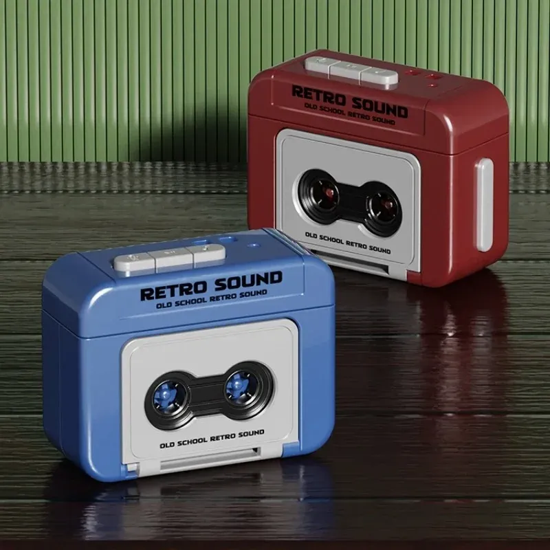 Mini Retro Recorder Schlüsselanhänger Spieluhr Anhänger Kreatives Diktiergerät Geschenk für Paare Lustiger Rucksack Schlüsselanhänger Ornament Geschenk