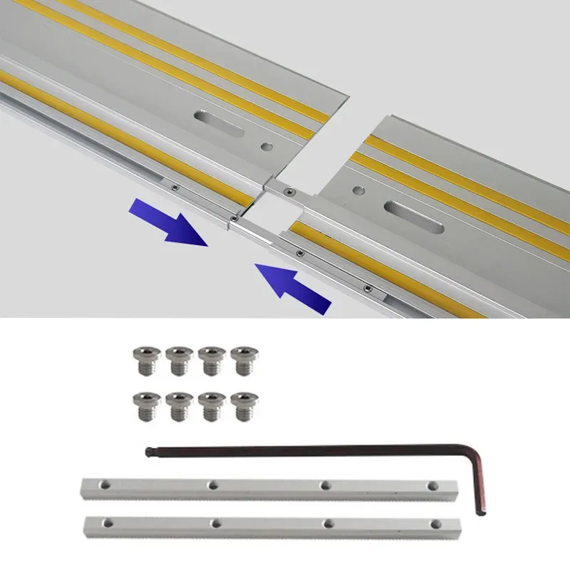 Führungsschienen-Anschluss-Set für kompatibles Festool für Makita-Schienensäge, Ersatz für Holzbrett, zum Schneiden von Führungsschienen-Anschluss