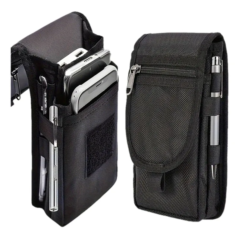 Große Bildschirm-Handytasche, lässige Hüfttasche, tägliche Geldbörse, Mehrzweck-Handygürteltasche, taktische Molle-Handytasche zum Tragen