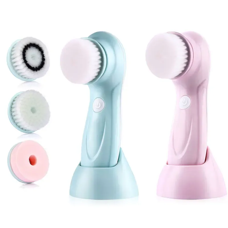3-in-1 elektrischer Gesichtsreiniger, Gesichtsreinigungsbürste, Waschmaschine, Spa, Hautpflege, Massagegerät, Mitesser-Reinigung, Aufladen