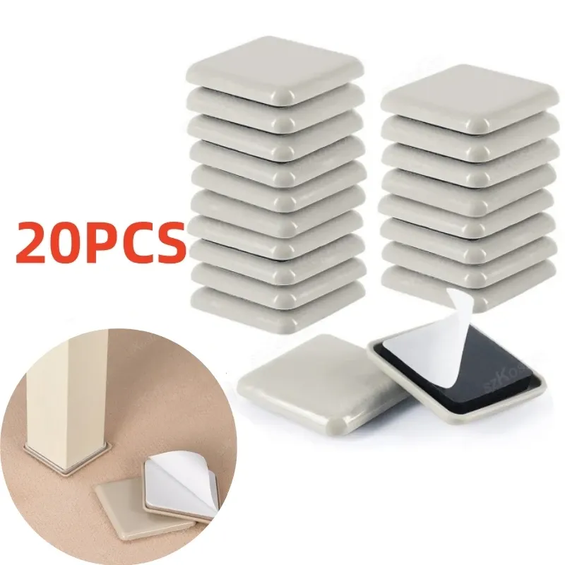 20 teile/los Möbel Bein Slider Pads Anti Scratch Einfach Bewegen Schwere Verdickte Moving Pad Anti-abrieb Boden Schutz Slip matte