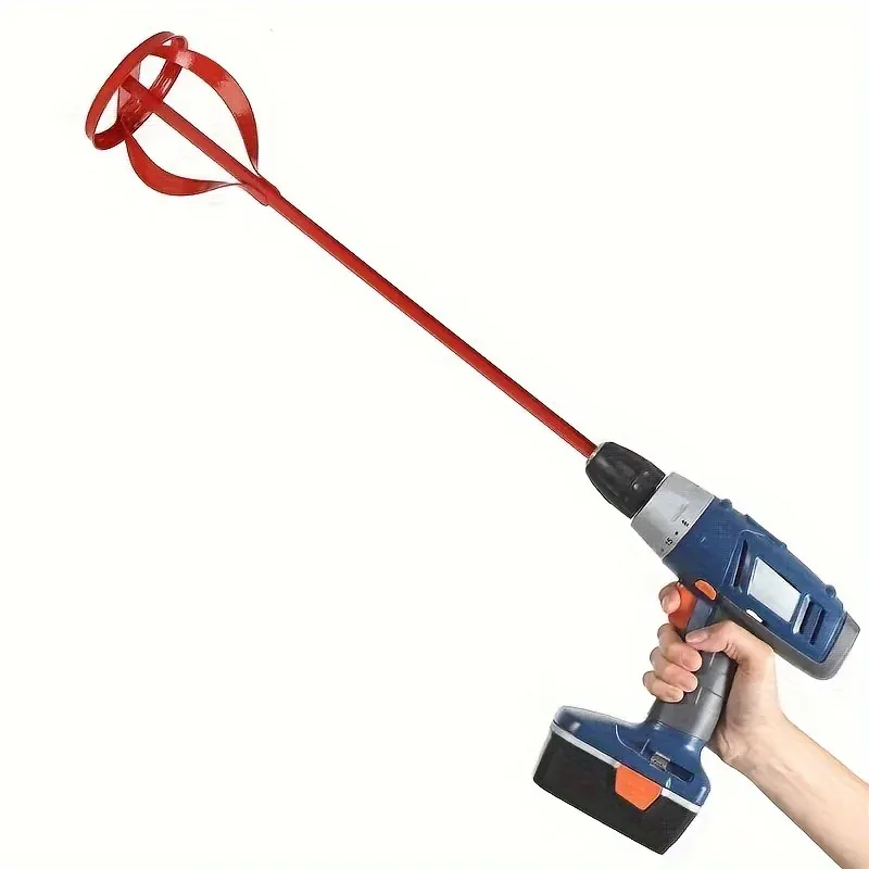 1 Stück Sechskantschaft Gips-Farbmischer-Zubehör, elektrische Bohrmaschine, Rührpaddel, multifunktionaler Füllstoff, Zementmörtel, Rührer
