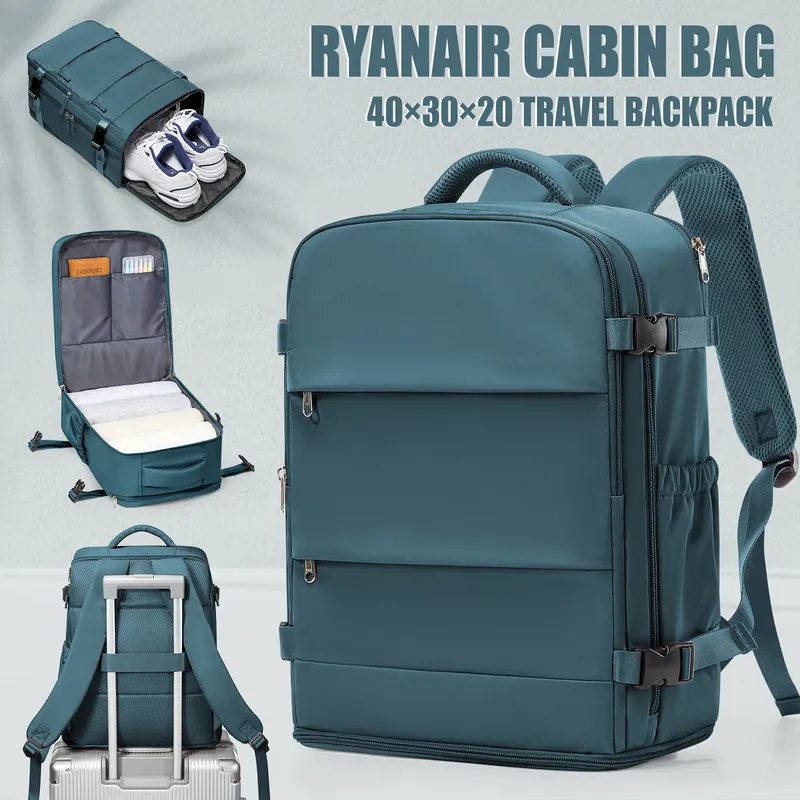 Reiserucksack für Damen und Herren, Ryanair Rucksack 40x30x20 Handgepäck Flugzeuggepäck EasyJet 45x36x20 Rucksack Business Laptoptasche