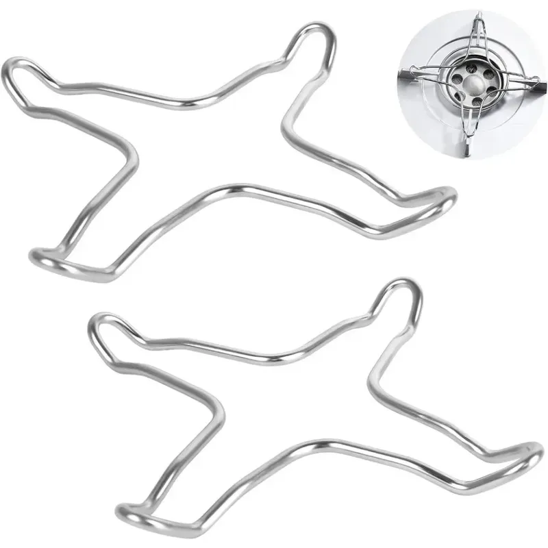 2/4 Stück Gasherd-Stützständer, Edelstahlständer, Camping-Eisenherd-Ring, Wärmeverteiler, kleiner Topfständer, für die Küche