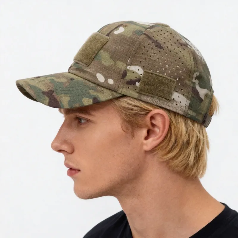 Camouflage-Baseballkappe, atmungsaktiv, Sonnenschutz, für Outdoor-Sportarten, Jagd, Wandern, Camping, Angeln, Sonnenhüte