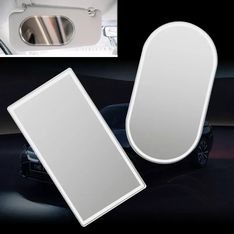 Auto Make-Up Spiegel Auto Edelstahl Tragbare Auto Sonnenschutz Visier HD Spiegel Auto Innenspiegel Universal Auto-styling