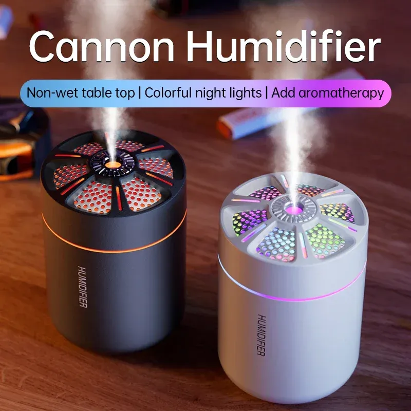 Leistungsstarker und effizienter Luftbefeuchter, 180 ml, Aromatherapie-Aroma-Diffusor, ätherisches Öl mit bunten Lichtern für Zuhause, Auto, Schlafzimmer