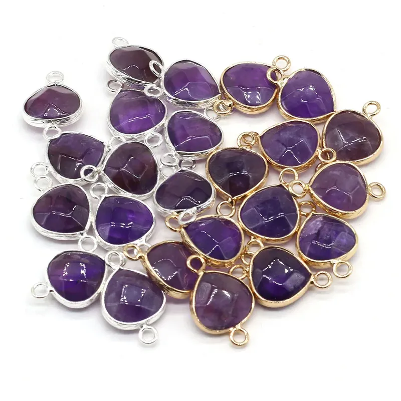 2 stücke Natürliche Stein Anschlüsse Fett Wasser Tropfen Anhänger Charms für DIY Frauen Männer Halskette Armbänder Schmuck Machen Zubehör