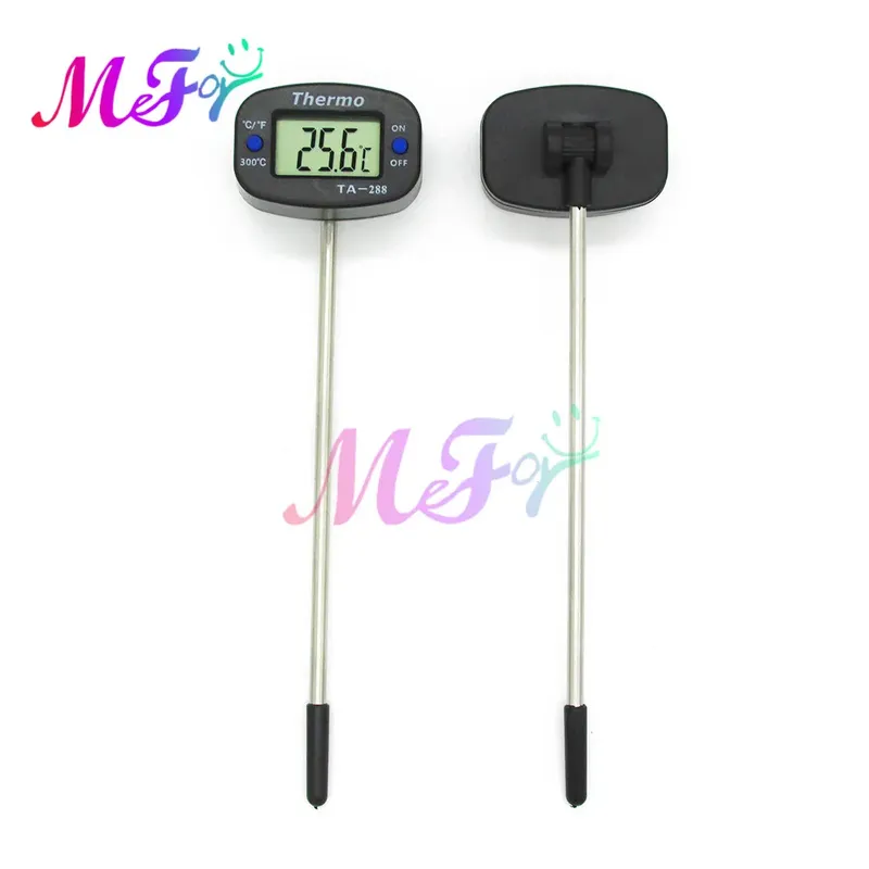 Digitales Lebensmittelthermometer, elektronische Sonde mit LCD-Display für Küche, Backen, Kochen und Grill, Flüssigkeitstemperaturmessgerät